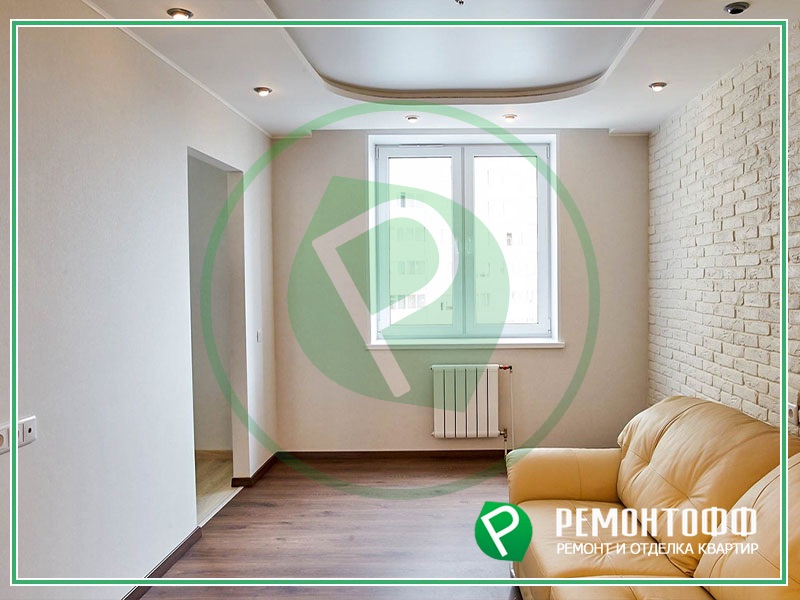 Ремонт квартиры 41 м2 фото в Рязани, монтаж конструкций, отделка потолка, полов, стен, монтаж натяжных потолков, дизайн фото